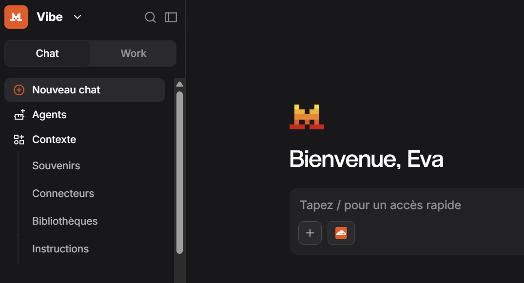 Section Contexte dans Mistral Vibe